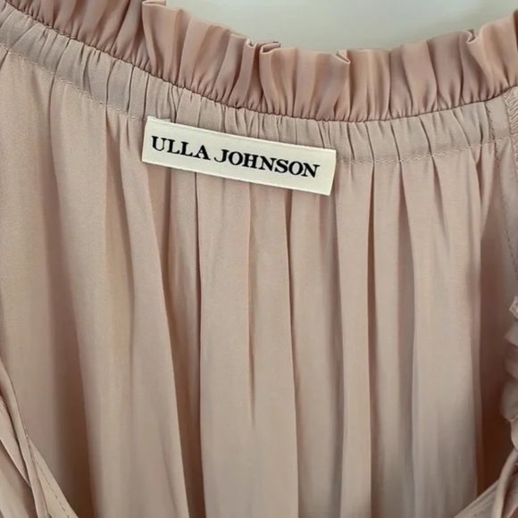 ULLA JOHNSON Olga satin drop waist dress - Picture 5 of 6